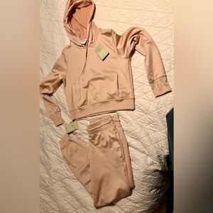 Nike Women's One Therma-FIT PINK Track Suit- Hoodie & Joggers- NWT Retail $120